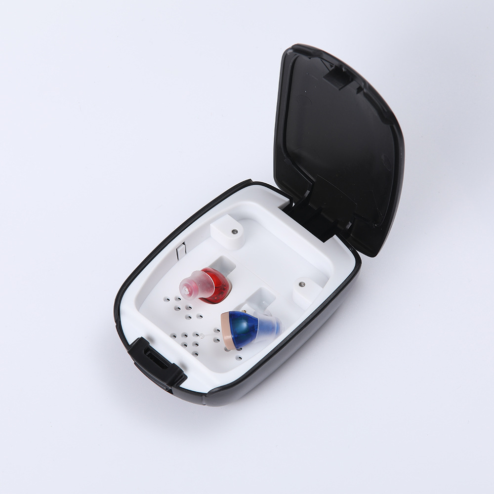 充电款助听器带磁吸跨境现货cic耳内式老人声音放大器hearing aid