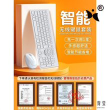 笔记本电脑无线键盘鼠标套装商务办公可充电款静音无声外接打字