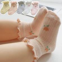 婴儿袜子春夏薄款公主袜2023新款新生婴幼儿宝宝袜精梳棉碎花童袜