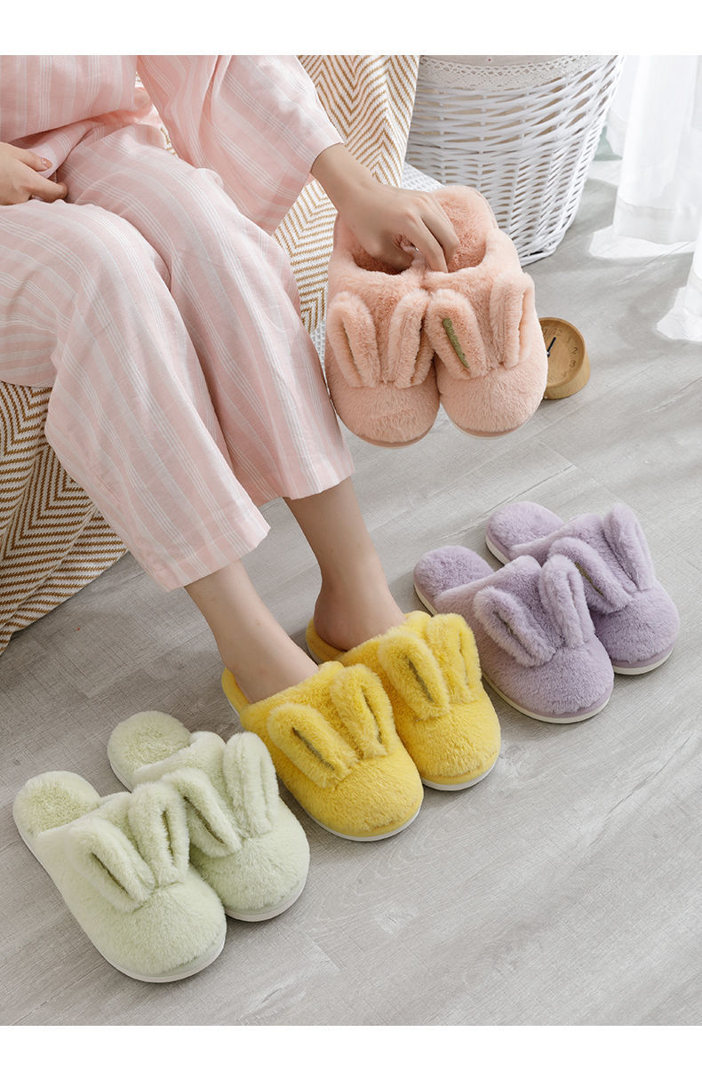 包邮拖鞋女寝室冬可爱儿童棉拖鞋女生毛毛拖鞋家居亲子款女童棉拖