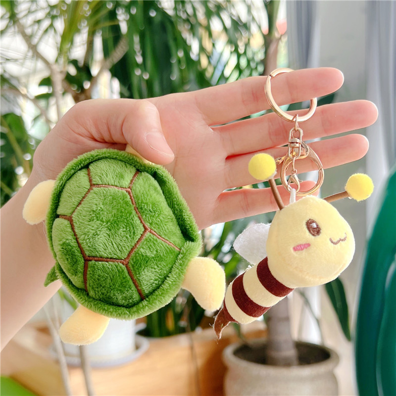 Funny Turtle Honey Doll Turtle Small Pendant Girlfriend Gifts Plush Toy Creative Sand Carving Prize Claw Doll Hanging Ornament