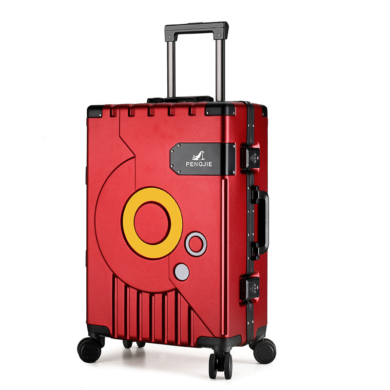Luggage Female Online Influencer Ins New Trolley Case Universal Wheel Boarding Bag Large Capacity Travel Password Leather Suitcase Men