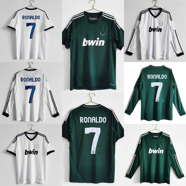12-13赛季西甲皇马复古球衣c罗纳尔多卡卡拉莫斯经典主客场长短袖