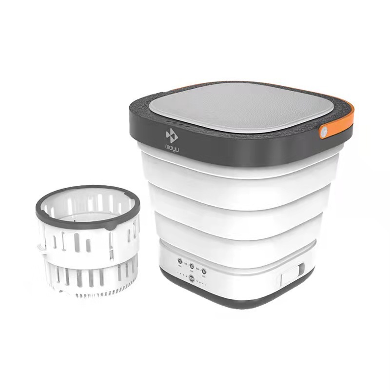 摩鱼折叠洗衣机 宝宝迷你洗衣机 带沥水篮家用旅行车载洗衣机