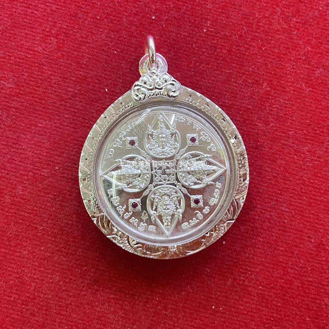 同款吊坠四面佛泰国古风百搭版银色精致王嘉尔特色泰国佛牌托尼贾