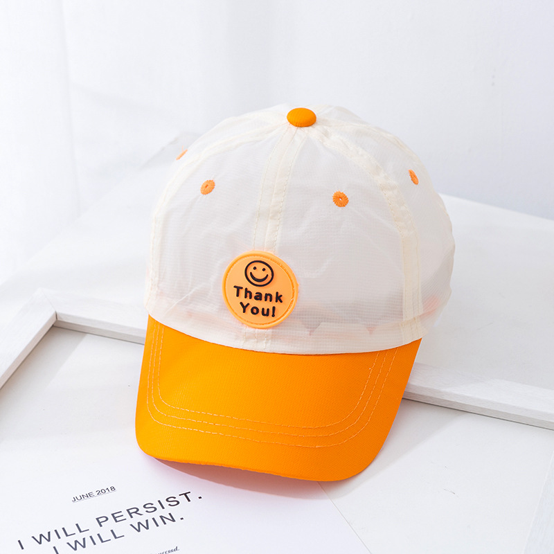 k1228 thank you 速干棒球帽 圆标字母 拼色款 儿童夏季新款