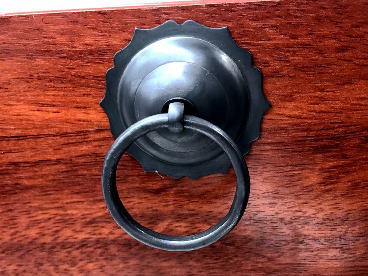 仿古中式纯铜圆环门环古铜大门拉手拉环复古铜把手门环装饰铜配件