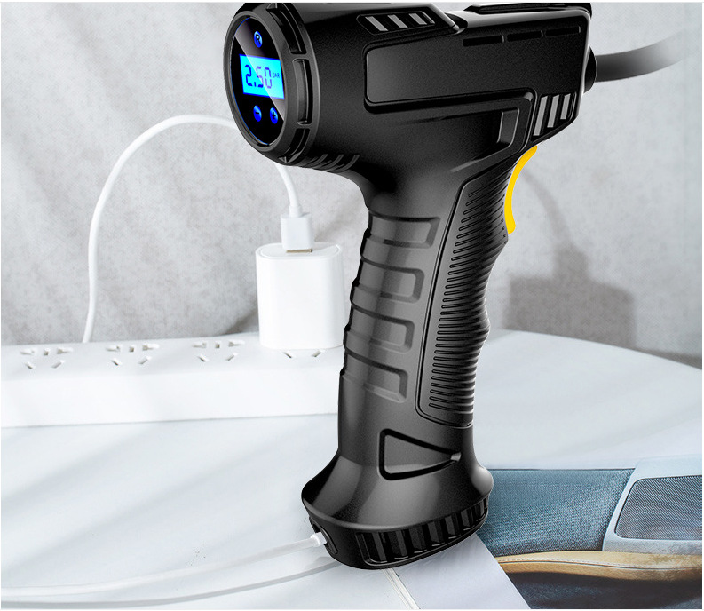 无线充电车载汽车手持充气泵用打气泵小轿车电动便携式轮胎加气泵