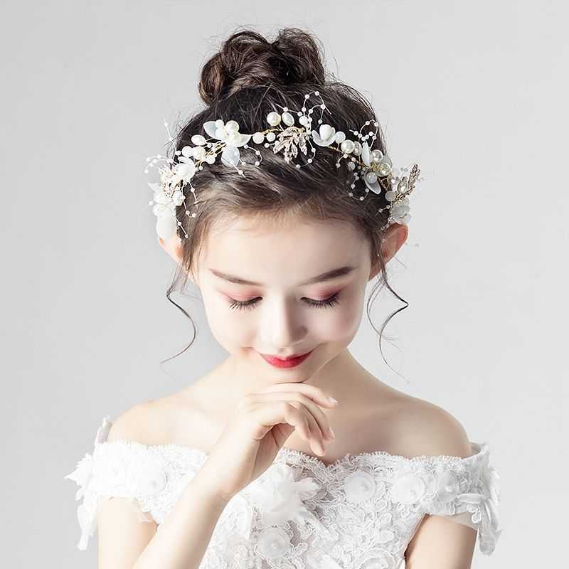 Girls Headdress Mixed Batch Garland Children's Korean Style Super Mori Crown Princess Flower Girl Headdress Flower Wedding Bridal Gown Accessories