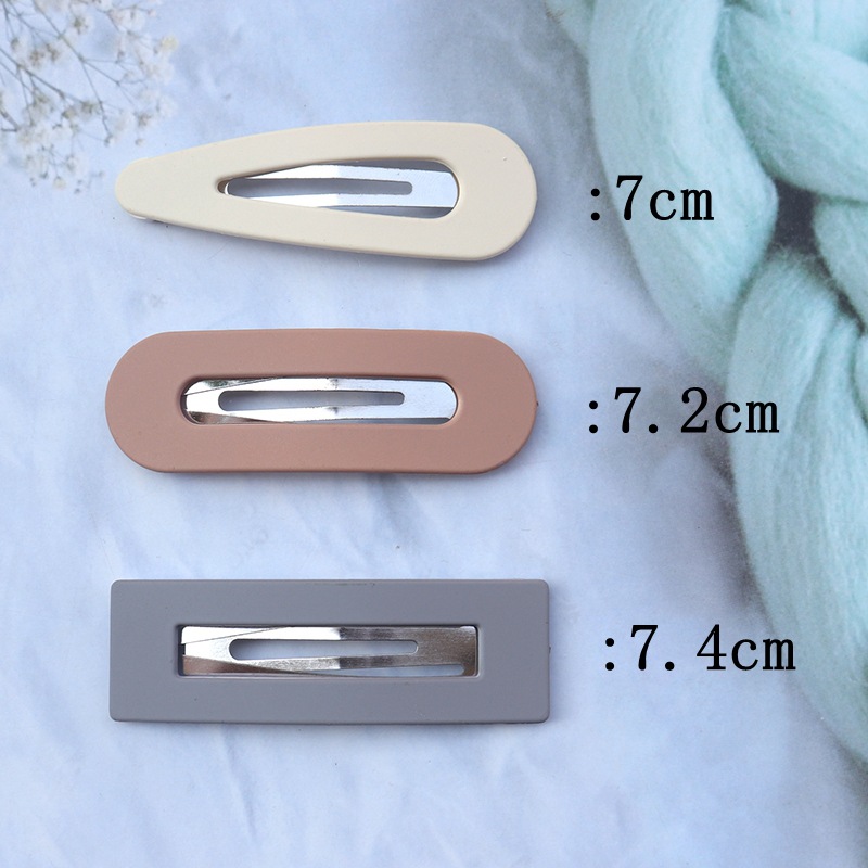 INS Style Fashion Frosted Large BB Clip Women's Side Bangs Clip Headdress Hairpin Side Clip Korean Style Internet Influencer Hairpin