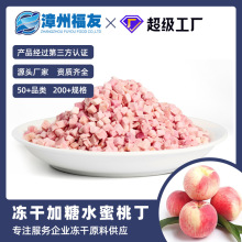 福友冻干加糖水蜜桃丁烘焙辅原料5*5mm蜜桃乌龙茶原料果粒装饰1kg