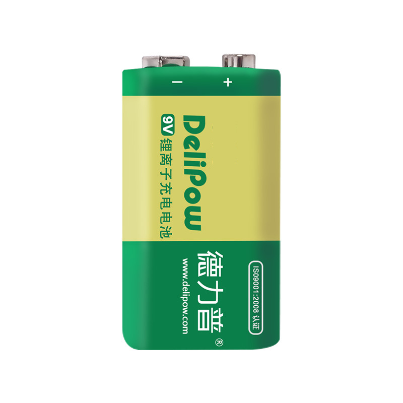 德力普 9v充电电池 9伏/9v锂电池大容量550毫安 适用于麦克风话筒