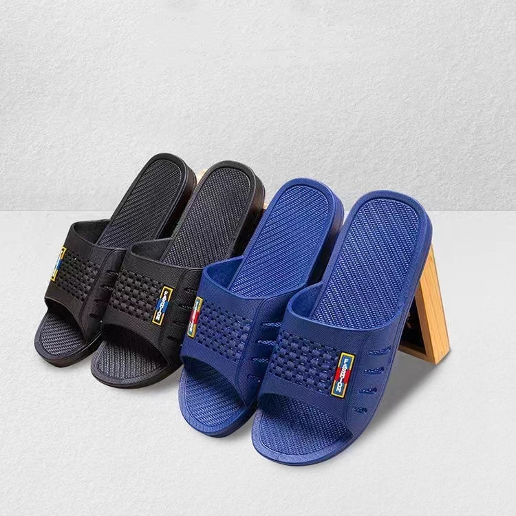 Men's Slippers Summer Non-Slip Thick Bottom Wear-Resistant Indoor Sandals Stall Running Jianghu Hotel Bath Slippers Wholesale