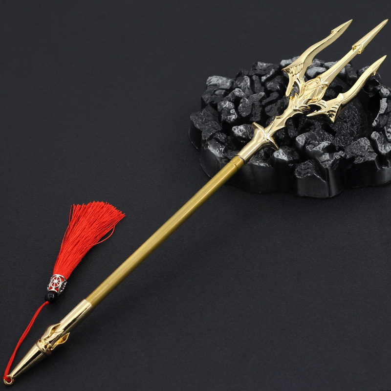 唐三武器海神叉三叉戟破魂枪七杀天圣裂渊戟伸缩兵器模型玩具道具