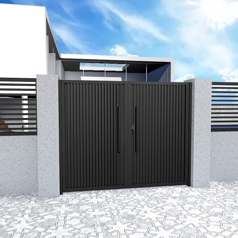 别墅大门入户外大门铁艺进户防盗门庭院门花园门车库大门双开门