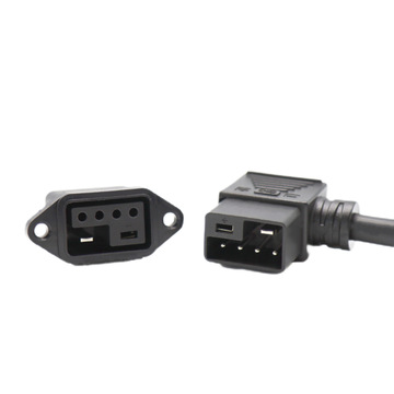 新国标2 4锂电池电动自行车10-30a充放电公插头防水连接器 自拔款