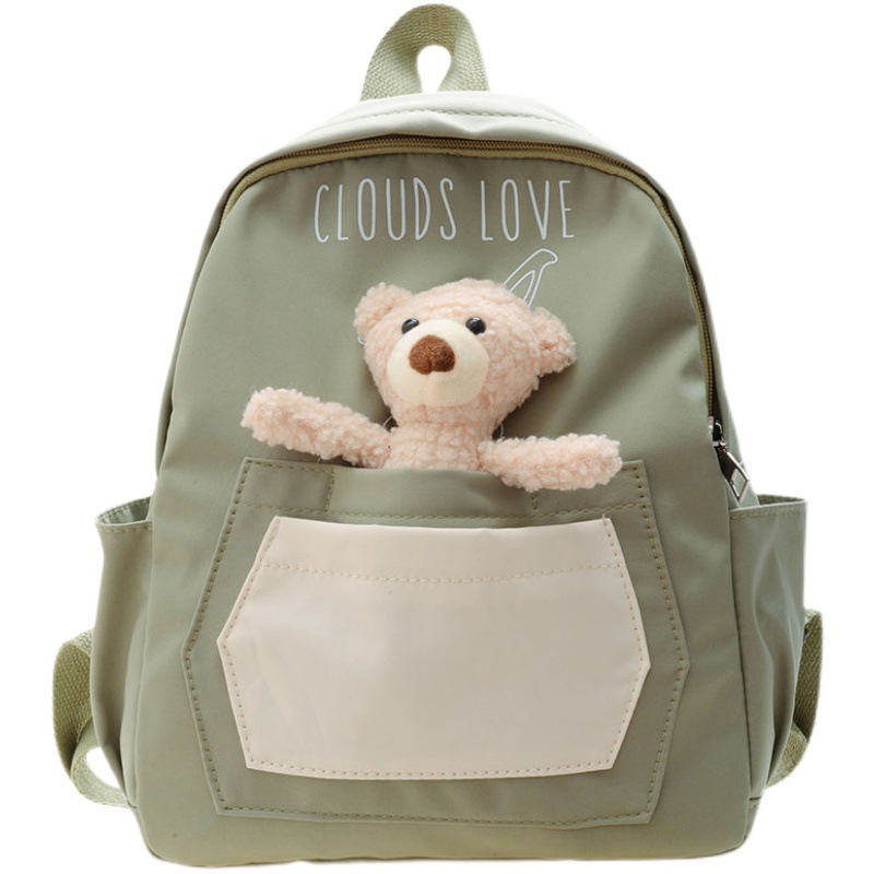 2022 New Children's Backpack Cartoon Bear Cute Boys and Girls Lightweight Small Backpack Kindergarten Student Schoolbag