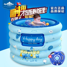 厂家批发欧培优敏婴儿圆形充气游泳池安荃儿童充气泳池普通版