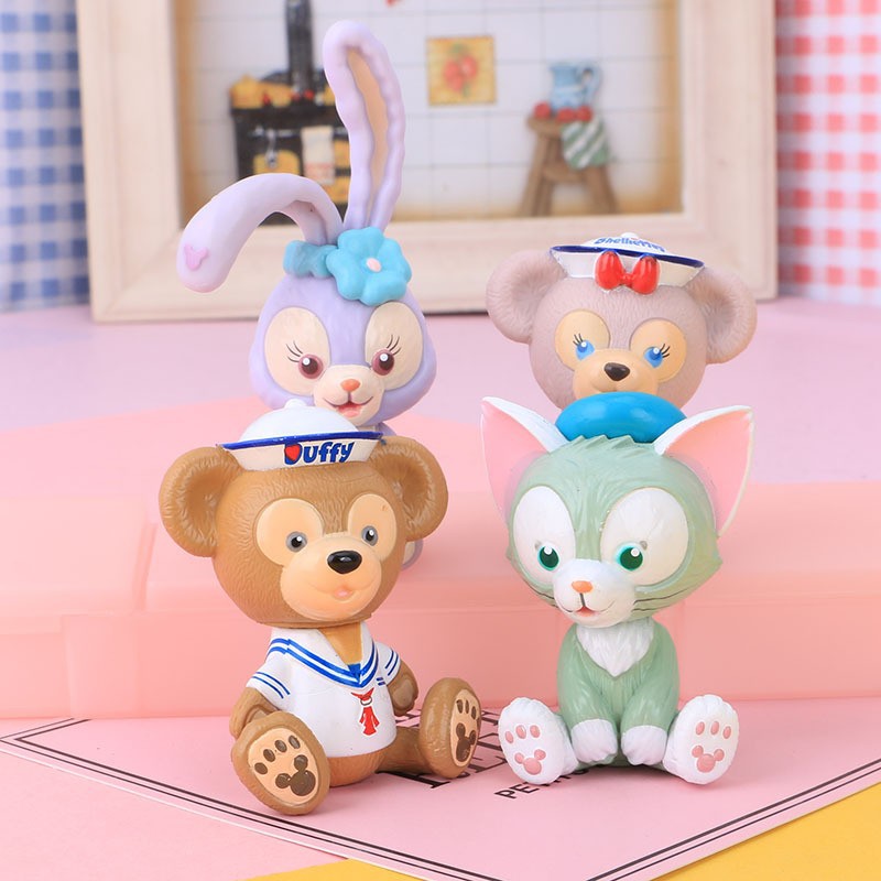 日系人气达小熊 史黛拉兔子 芭蕾兔画家猫 玩偶公仔 桌面摆饰手