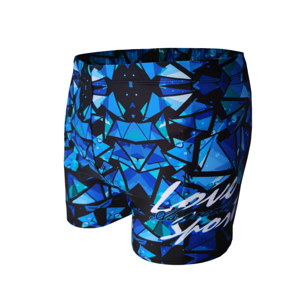 Adult Men's Swimming Trunks Fashionable Printed Boxers plus-Sized plus Size Quick-Drying Swimming Equipment Hot Spring Swimming Trunks