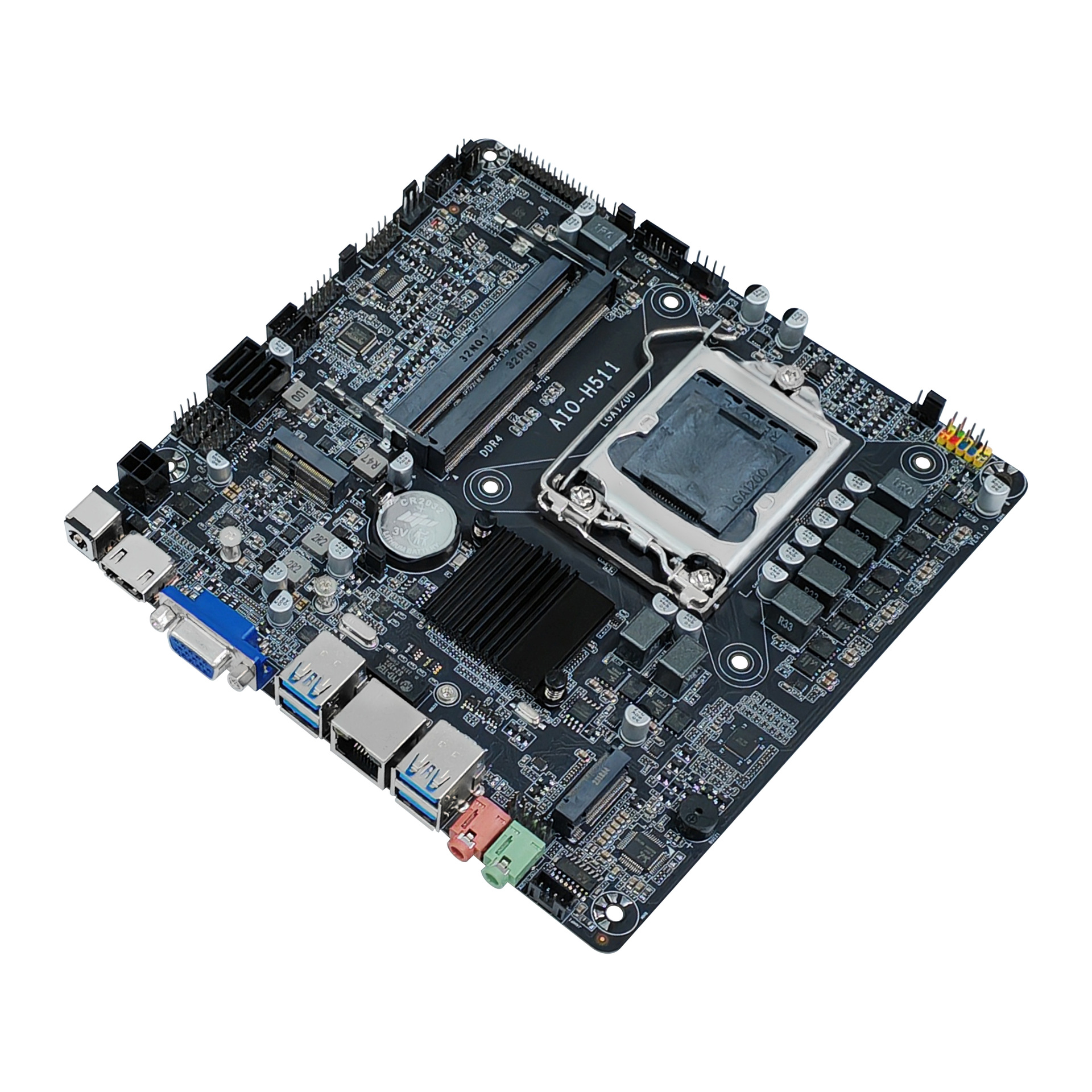h511一体机电脑主板lga1200双ddr4内存支持i3 i5 i7第10/11代cpu