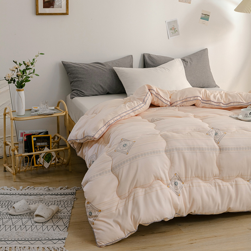 批发羽丝棉冬被立体被礼品被子冬羽绒丝绵被子加厚保暖太空被冬季