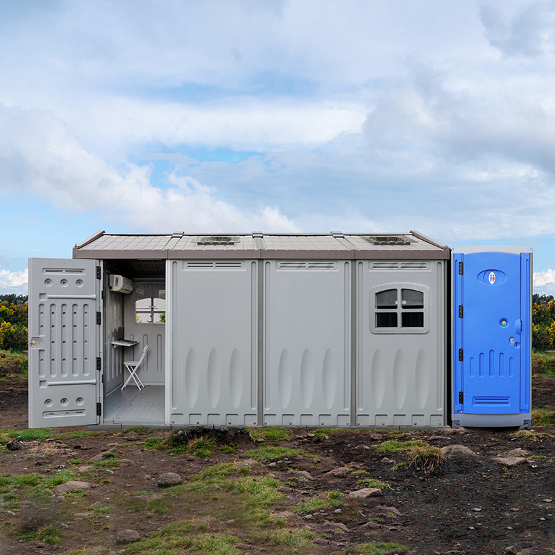 现货塑料露营移动房子hdpe户外住人活动房 工地快拼简易房屋批发