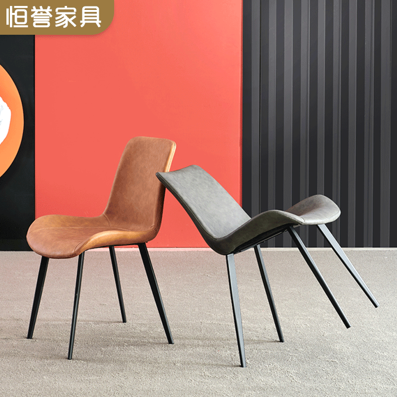 Dining Chair Household Light Luxury Iron Back Chair Modern Minimalist Dining Table and Chair Hotel Stool Factory Wholesale Furniture Chair