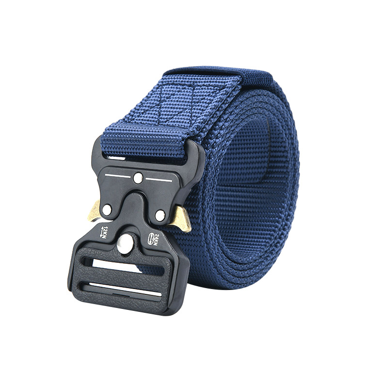 Amazon Hot Sale Tactical Belt Zinc Alloy Cobra Buckle Nylon Waistband Belt Fashion Canvas Outdoor Waist Belt Belt