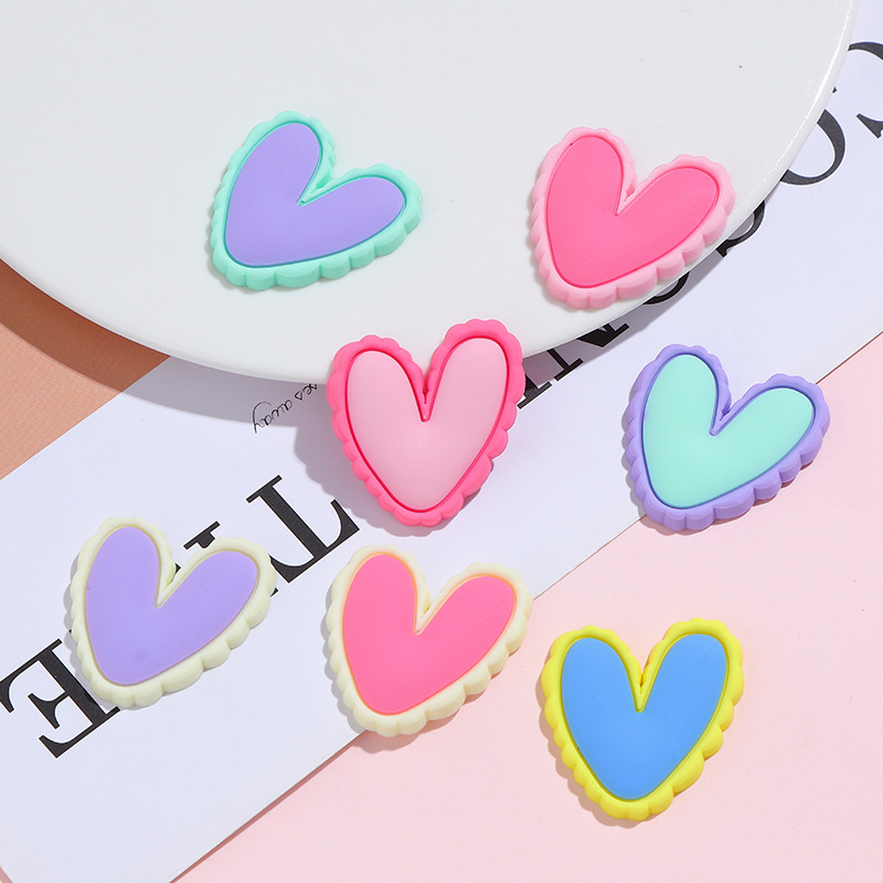 Macaron Contrast Color Love DIY Cream Glue Phone Case Material Package Handmade Hair Accessories Polymer Clay Small Accessories