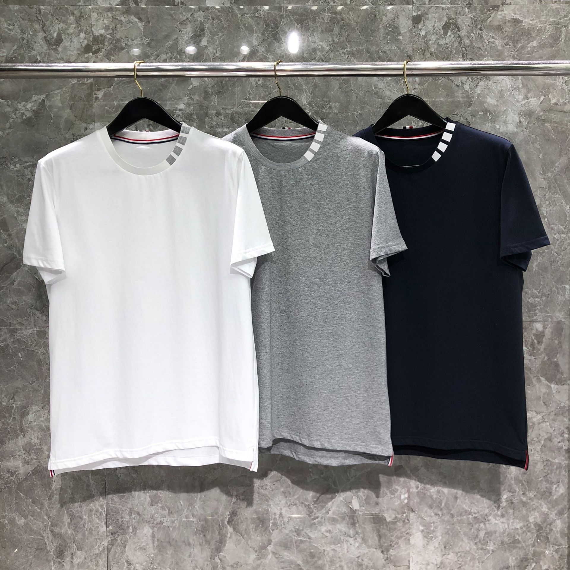 【东莞原代工厂正确版】tb短袖男士夏季宽松男女同款休闲半袖t恤