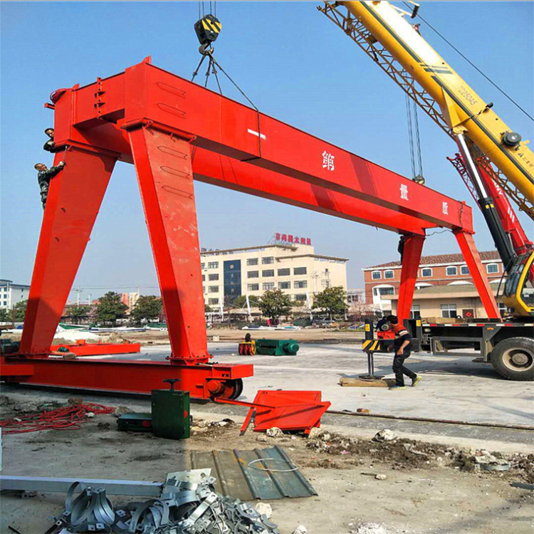 双梁龙门吊集装箱双主梁门式起重机 车间厂房轨道移动式龙门吊
