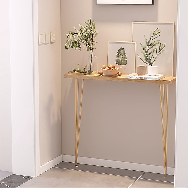 美式实木玄关桌轻奢简约现代小条案沙发后背柜墙边长条桌子靠墙窄
