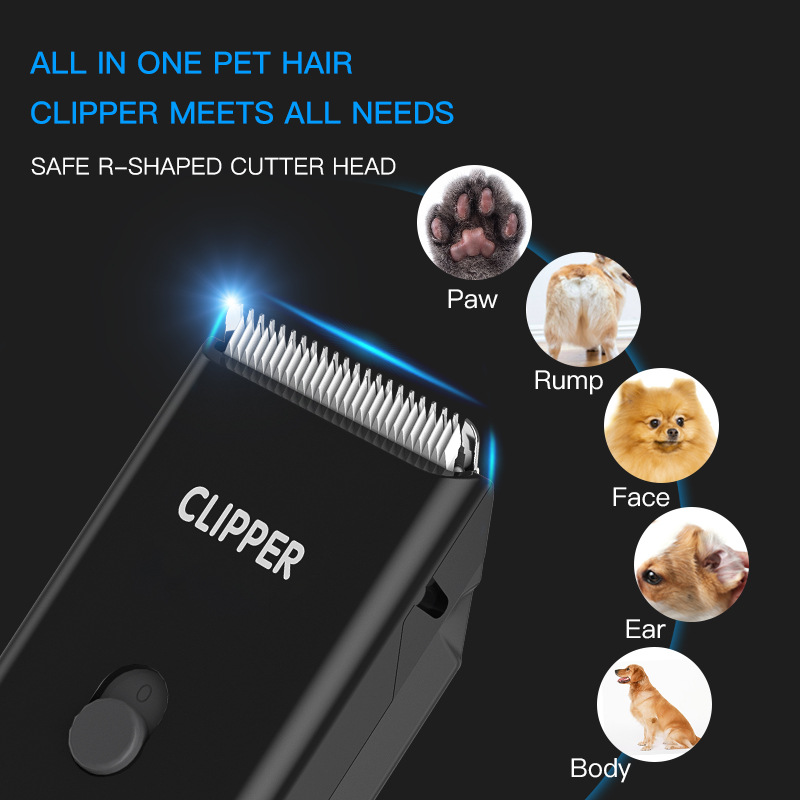 Pet Hospital Lady Shaver Hair Clipper Dogs and Cats Electric Clipper Hair Pushing Artifact with Toe Hair Nose Hair Narrow Knife Head