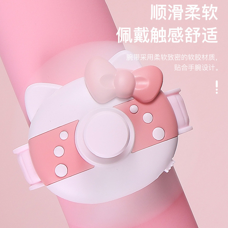 New Cartoon Hello Kitty Children's Watch Fan Portable Student Cute Creative USB Lazy Outdoor Wrist Fan