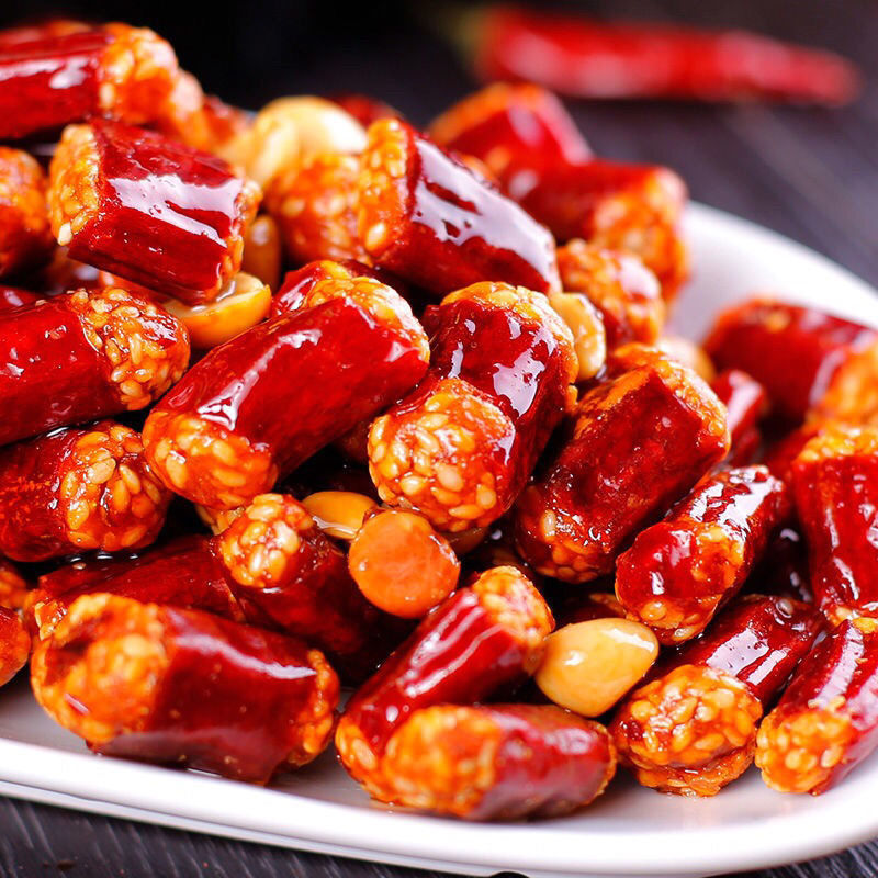 香辣酥友军香脆椒花生米香脆椒酥麻辣特产辣椒脆花生辣椒脆批发厂