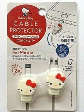 期货 日本LEC卡通数据线保护套苹果安卓通用充电线头防折断可爱