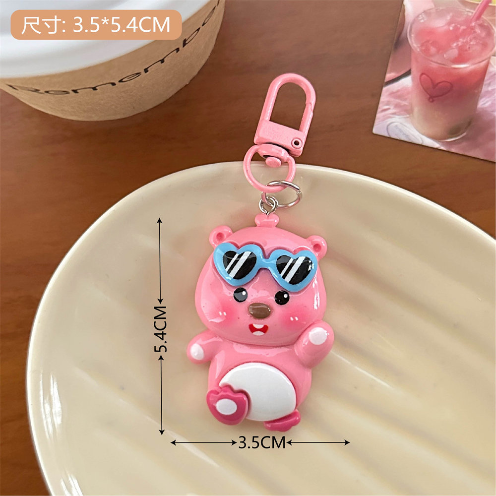 Large Three-Dimensional Crossdressing Keychain Pendant Sweet Girly Ornaments Girlfriends Couple Gift Schoolbag Pendant Accessories