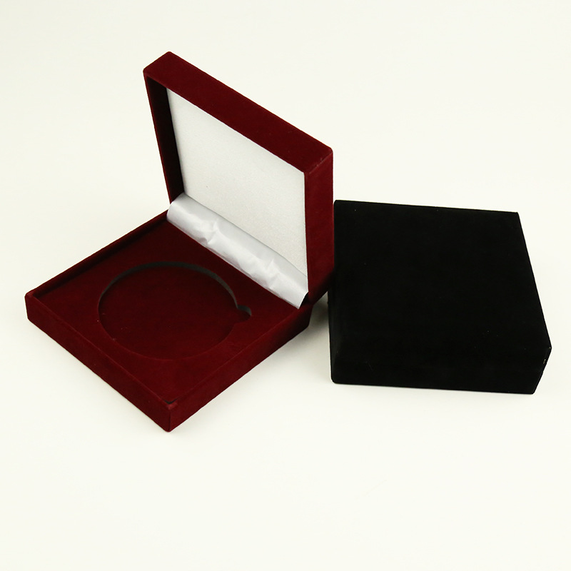 比赛奖牌包装盒运动赛事纪念品绒布盒高档绒盒可印制logo量大从优