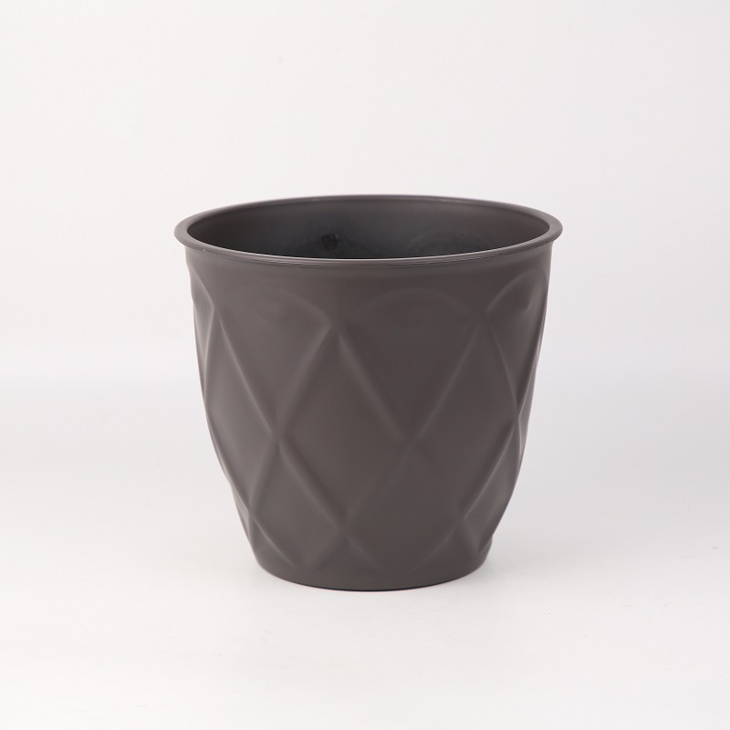Retro Matte Paint Series Color Yiwu Export Foreign Trade Plastic Flower Pot the Flowerpot on the Balcony Home Decoration Hotel