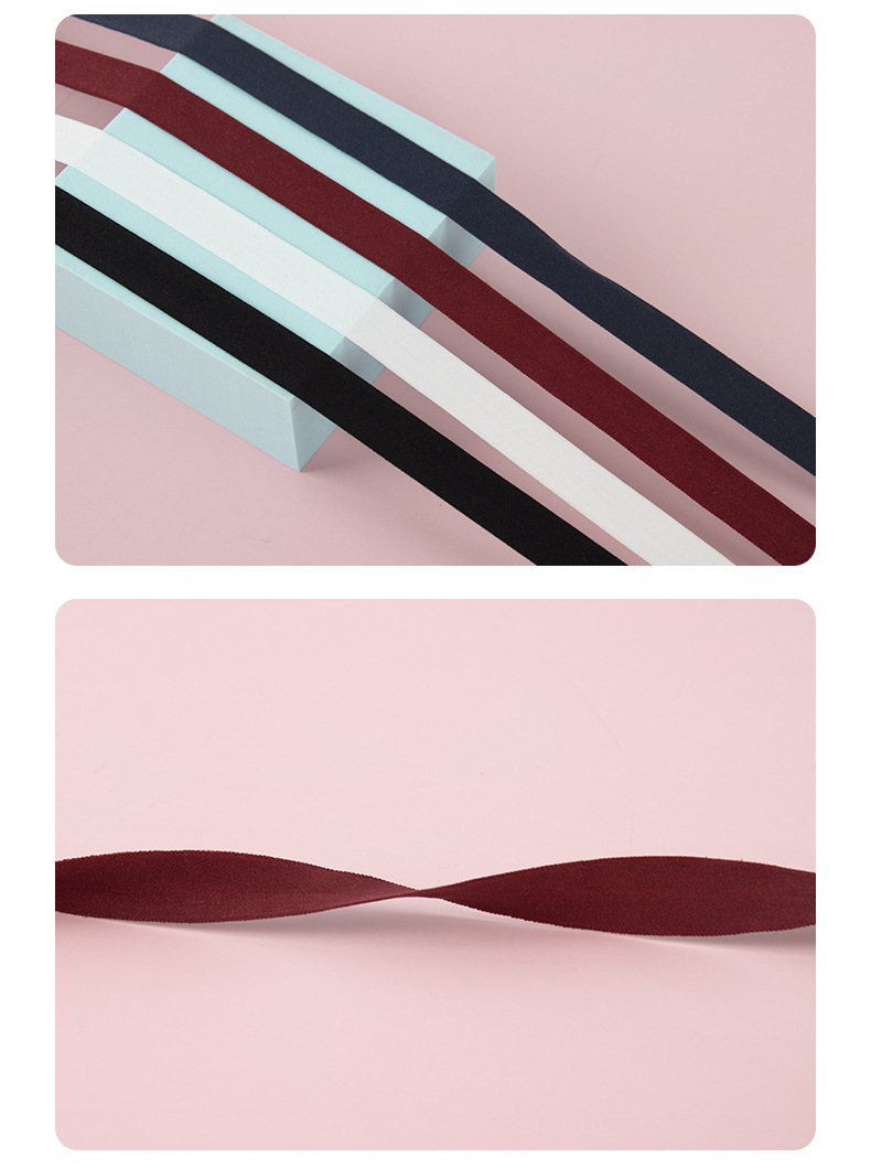 厂家现货滚口布批发布条内衣服装包边条弹力锦纶滚边条弹力织带