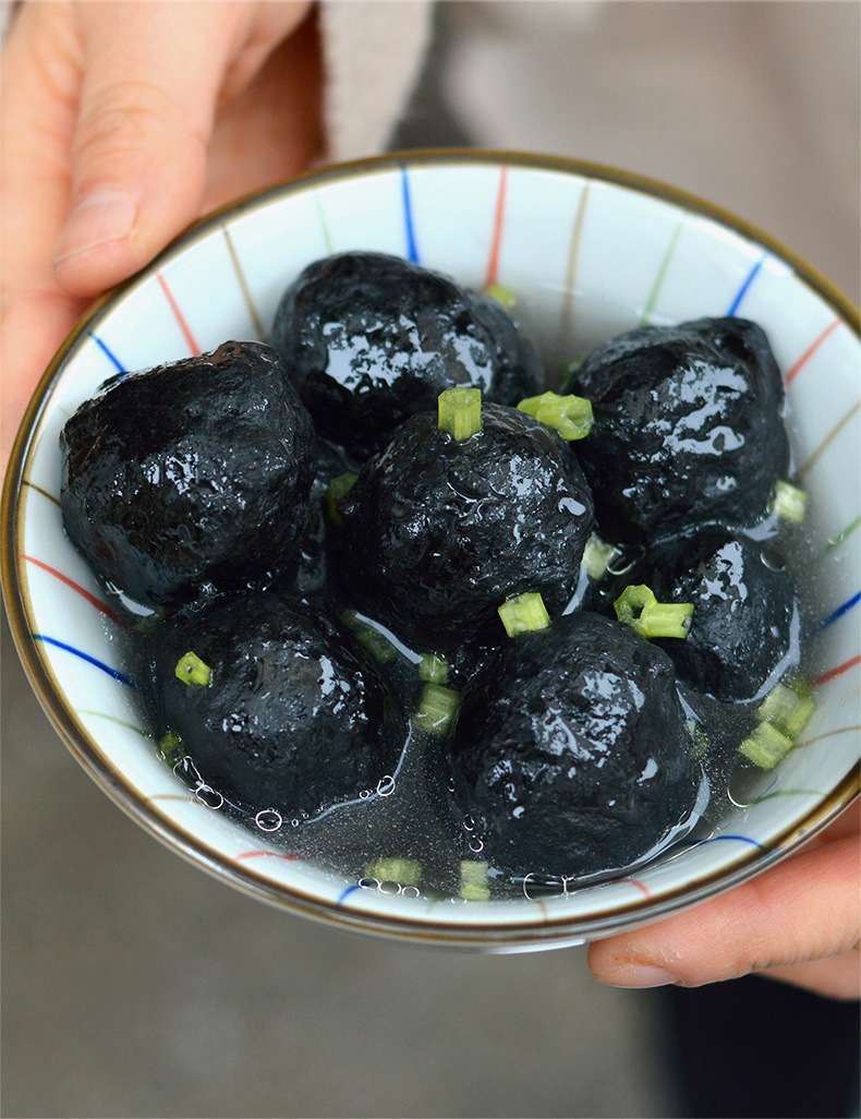 潮汕特产墨汁鱼丸墨汁墨鱼肉丸海鱼蛋火锅麻辣烫丸子食材500g