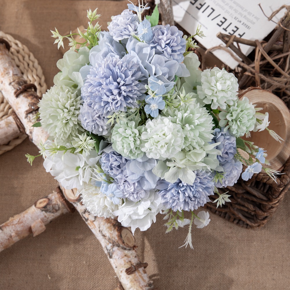 Dandelion Hydrangea Bouquet Small Handle Bunch Artificial Flower Artificial Flower Green Plant Wholesale Decorative Crafts Mw66668