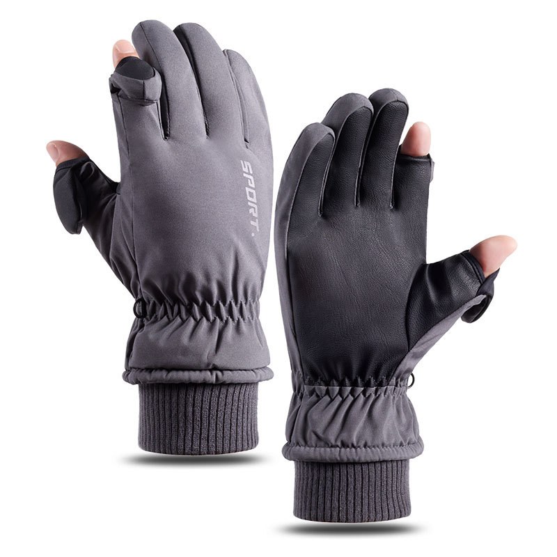 Ski Gloves Men's and Women's Q9067 Waterproof Cold Protection Fleece Sports Thick Winter Warm Touch Screen Gloves Foreign Trade