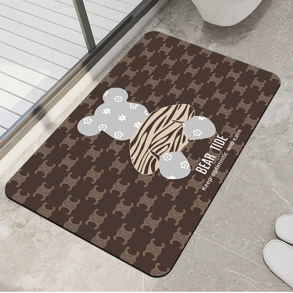 硅藻泥吸水地垫卫生间门口地垫浴室门口防滑浴室脚垫卫浴厕所地毯