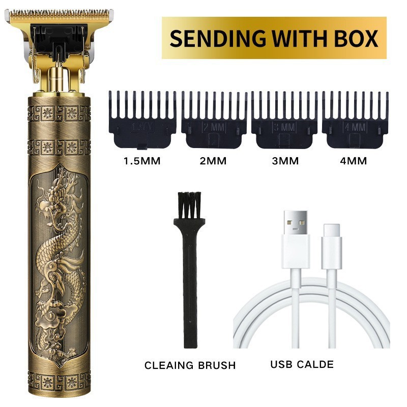 electric hair clipper Cross-Border T9 Electric Electrical Hair Cutter Oil Head Hair Clipper Hair Clipper Optical Head Electric Clipper Carving Marks Razor Rechargeable