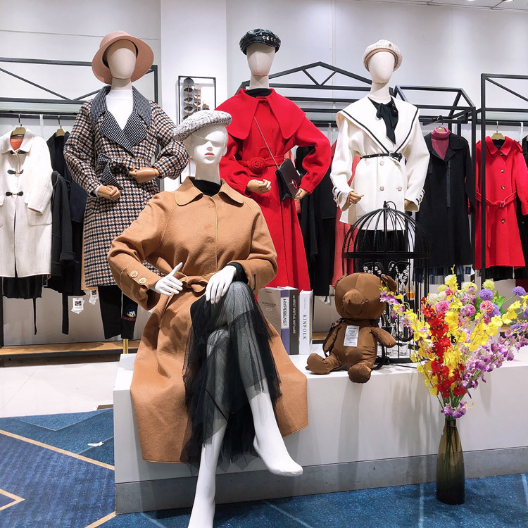 歌曼莉品牌折扣女装双面羊毛大衣女品牌尾货中长款直播货源外套