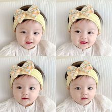 婴儿护囟门发带韩版洋气蝴蝶结女宝宝发饰儿超弹棉头饰小宝宝