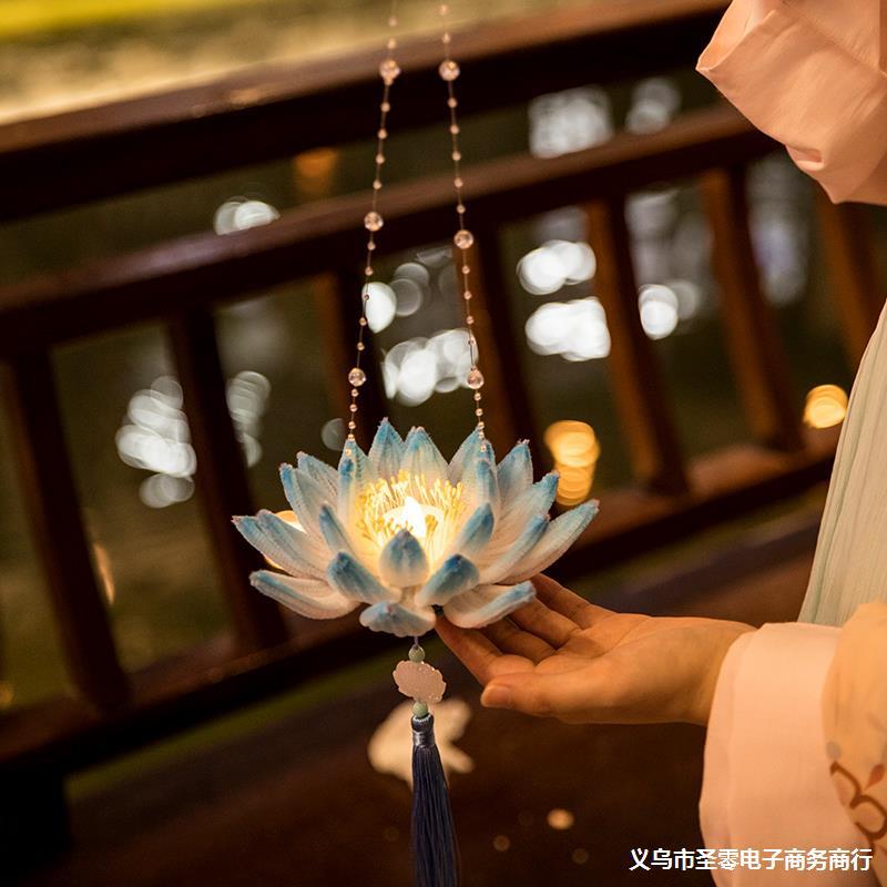 扭扭棒荷花灯diy材料包手提儿童自制莲花灯古风中秋节灯笼-阿里巴巴