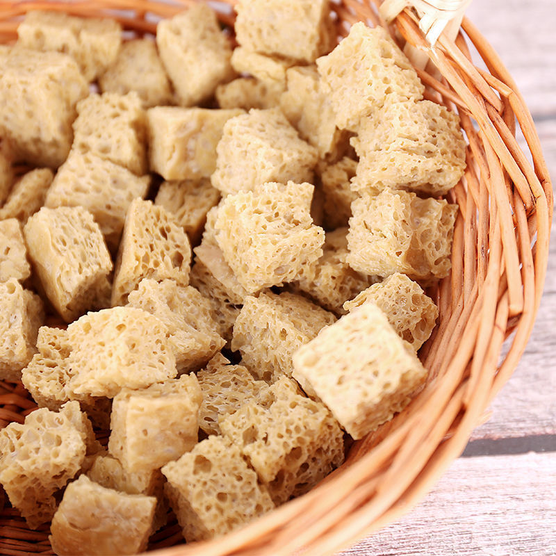 烤麸干面筋丁麻辣烫凉拌菜凉皮搭档火锅配菜烤麸丁脱水干货批发